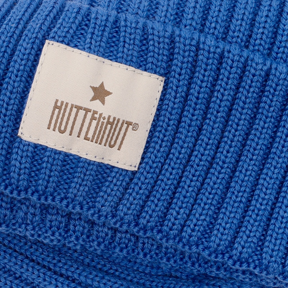 HUTTELiHUT Wollmütze Beanie aus Wolle in Dazzling Blau 