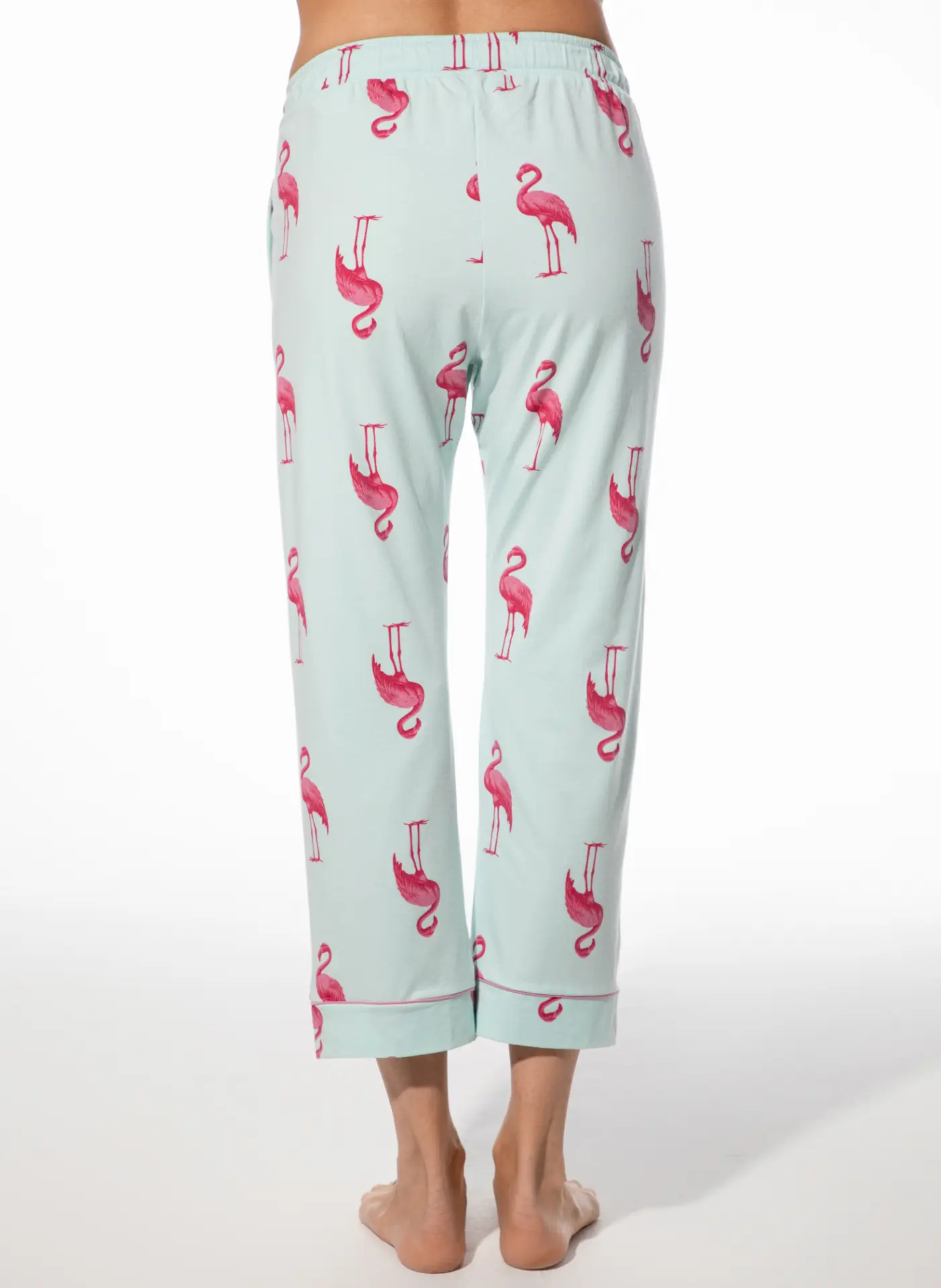 Short Stories by Sanetta Damen Pyjama Hose – Loungewear bequem & weich - Türkis Flamingo Short Stories by Sanetta Damen Pyjama Hose – Loungewear bequem & weich - Türkis Flamingo