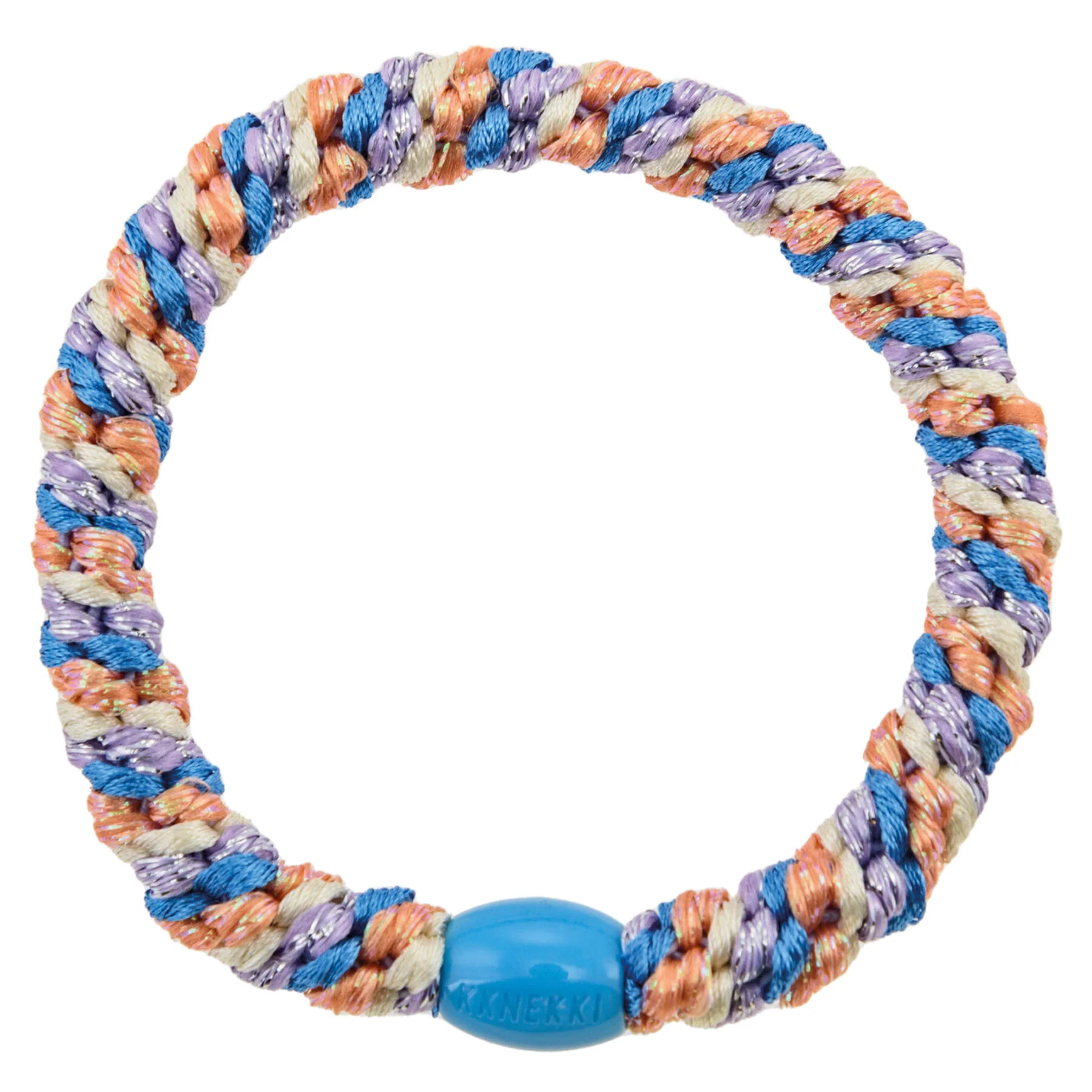 Kknekki Haargummi/Armband - Blau Flieder Kupfer Glitzer - 1 Stück Kknekki Haargummi/Armband - Blau Flieder Kupfer Glitzer - 1 Stück