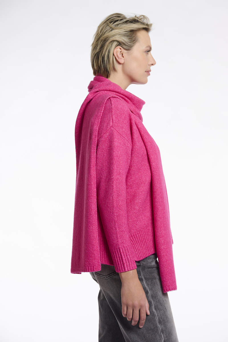Rino & Pelle Schal Lilou - Deep Pink Rino & Pelle Schal Lilou - Deep Pink