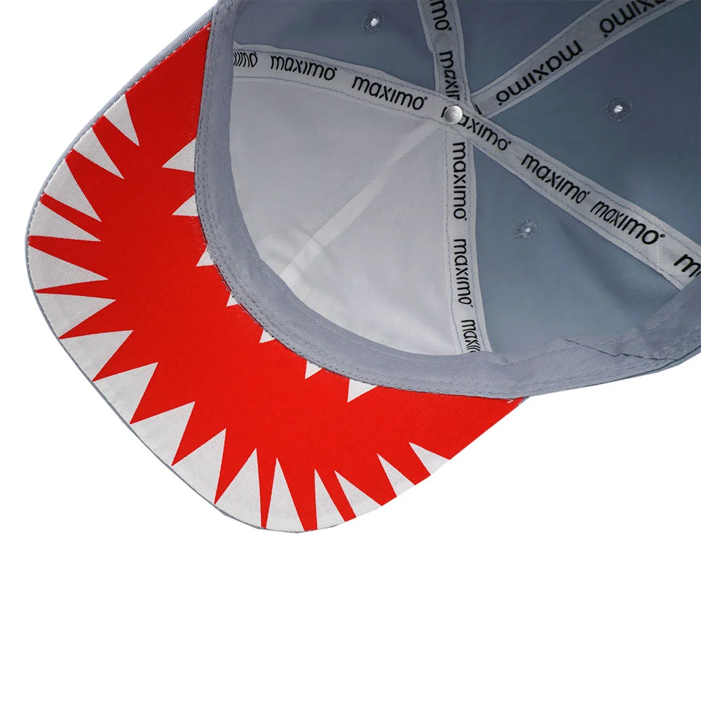 Maximo Cap in GrauBlau - Watch out Haifisch Stickerrei