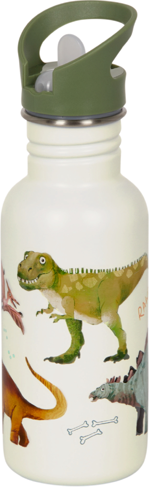 4029753216434 Spiegelburg Edelstahlflasche mit Bürste - Dino Friends
