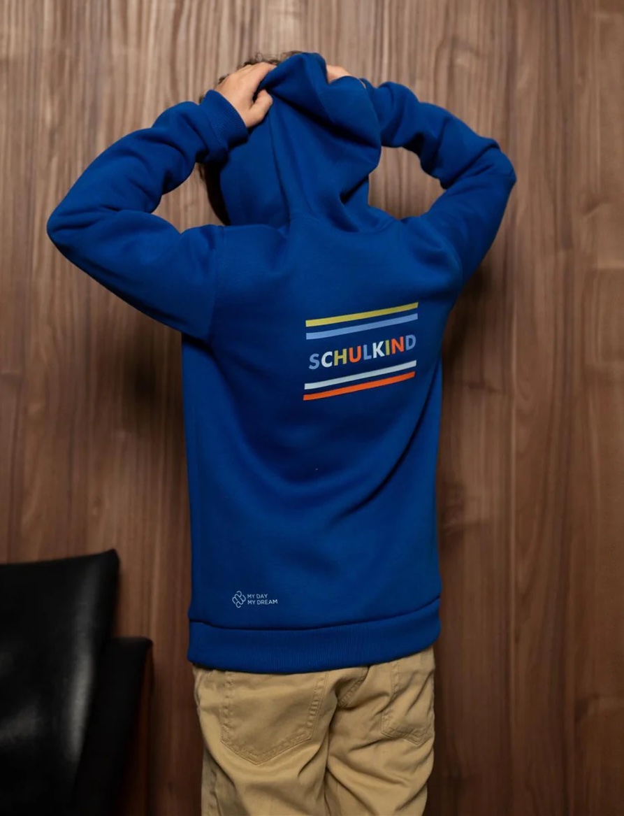 My Day My Dream Schulkind Hoodie in Royal Blau 
