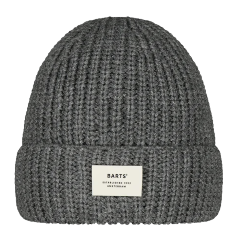 Barts Kids Zerman Beanie Mütze mit Umschlag - dark heather/Grau