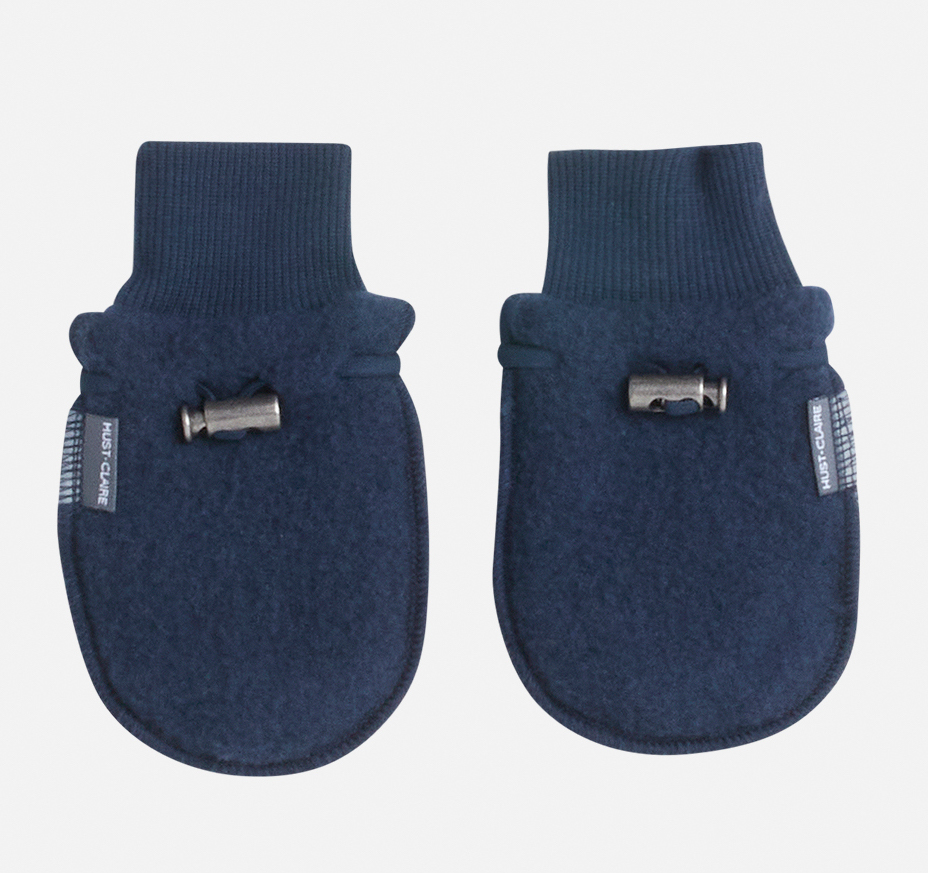 Hust & Claire Merino Woll-Fäustlinge in Marineblau