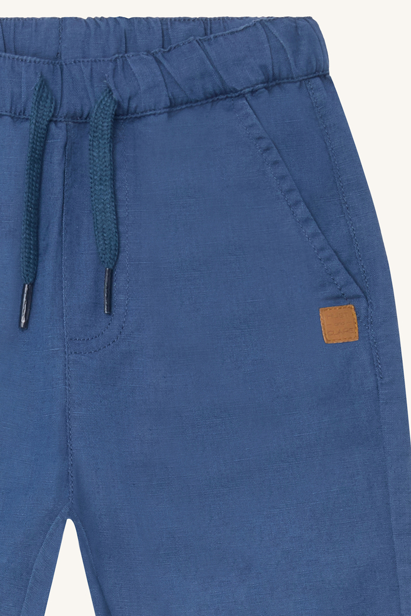 Hust & Claire Thure Leinen Hose in Marine Blau mit Kordelzug Hust & Claire Thure Leinen Hose in Marine Blau mit Kordelzug