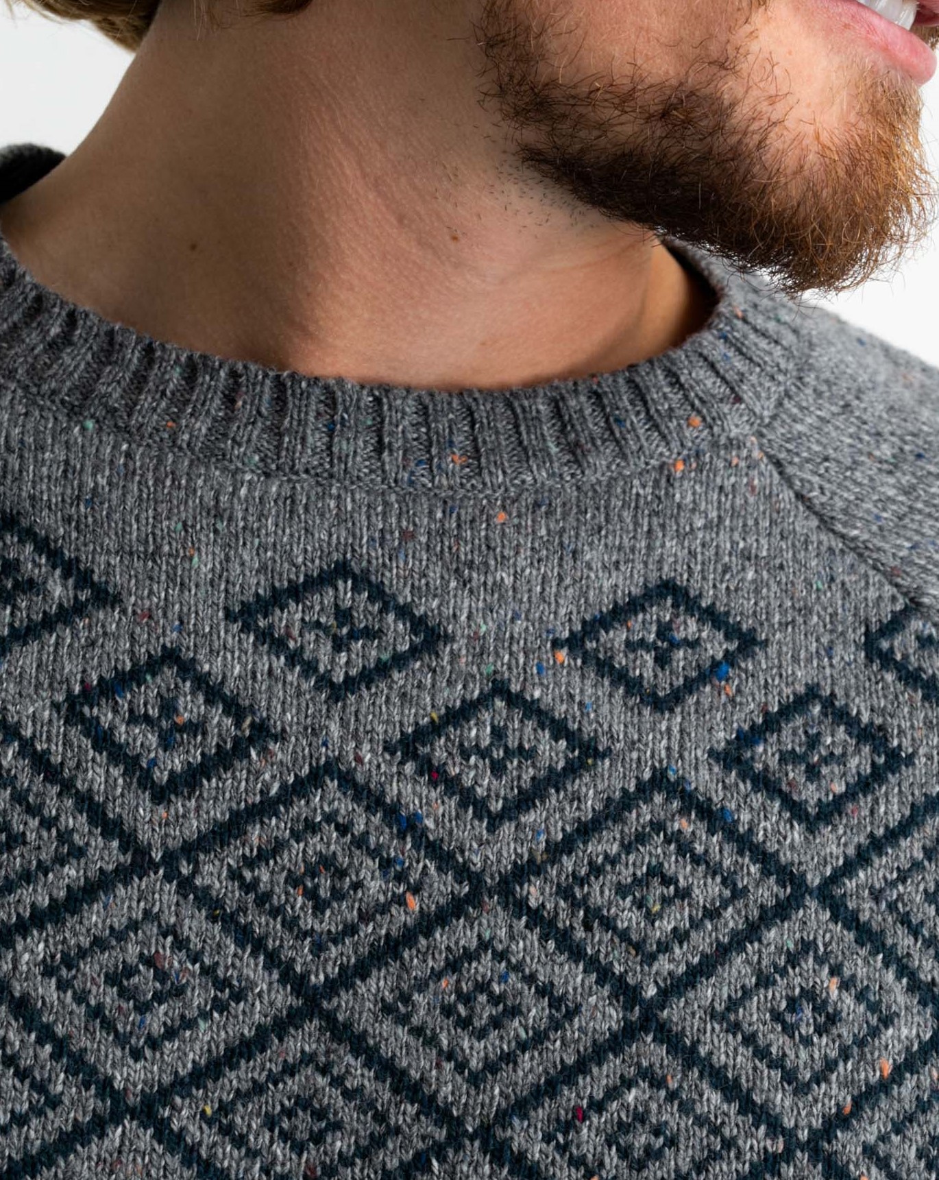 M-3020-KWR209-9046-05RoLCPqN2k6OQ4 Petrol Industries Strickpullover in Grau mit Schwarzem Muster
