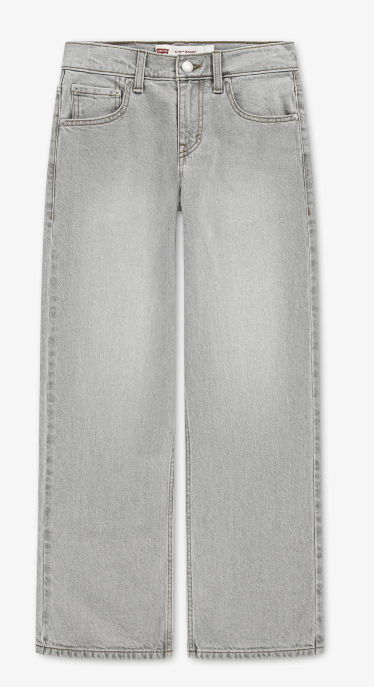 Levis 578 Boys Baggy Jeans mit Stretch in Boulder Grau Levis 578 Boys Baggy Jeans mit Stretch in Boulder Grau