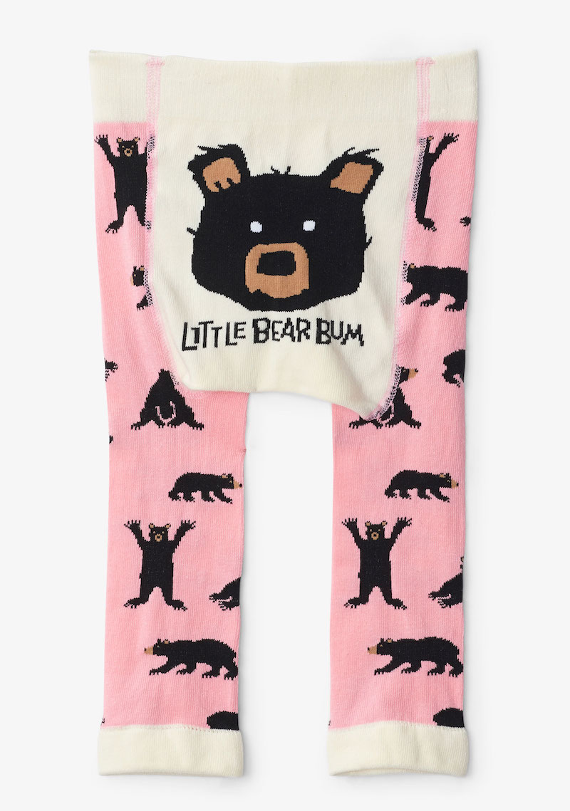 Little Blue House Baby Leggings in Rosa - Little Bear Bum - Bär