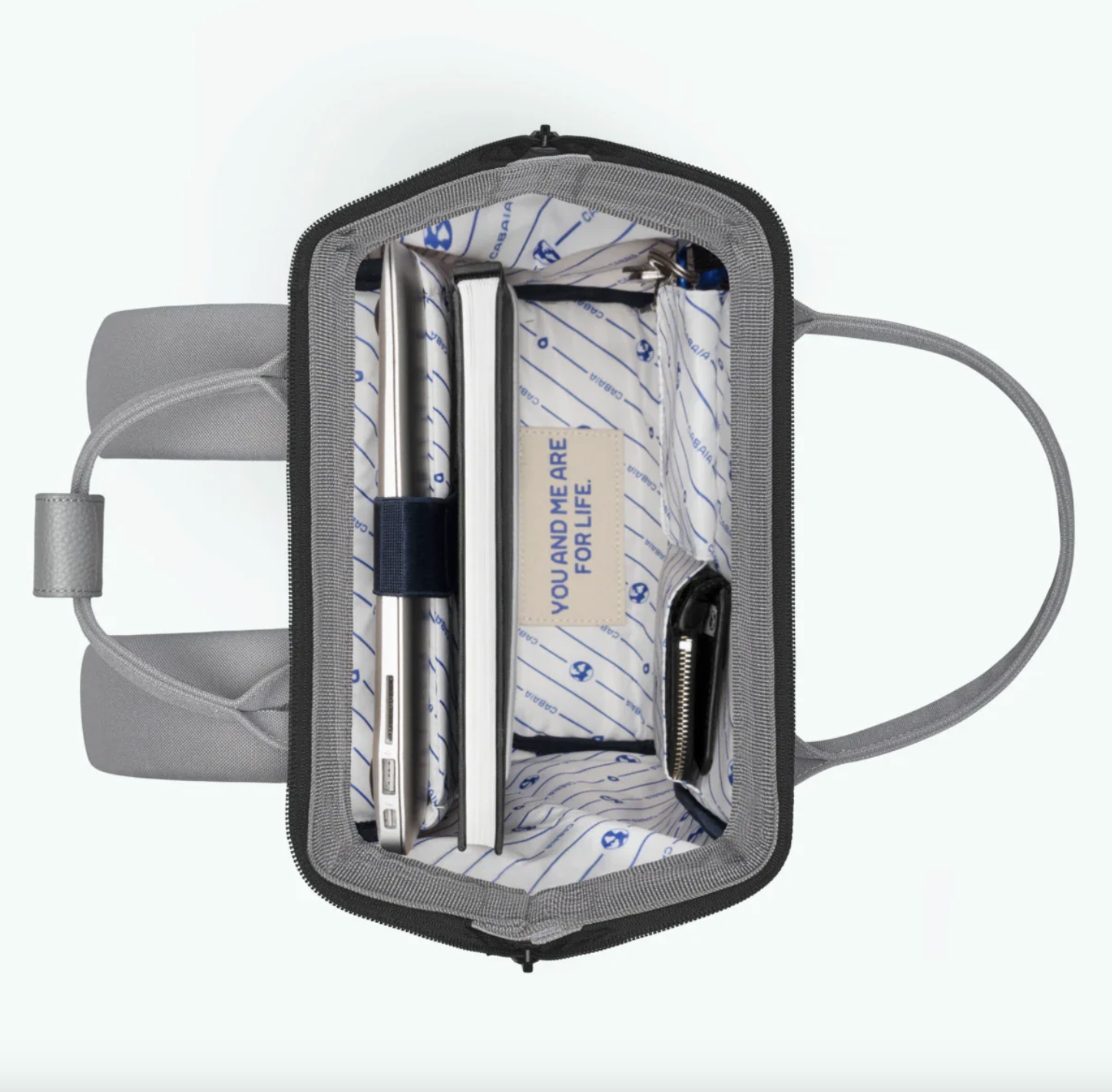 Cabaia Rucksack Poitiers Small mit Laptop-Fach - Grau Cabaia Rucksack Poitiers Small mit Laptop-Fach - Grau