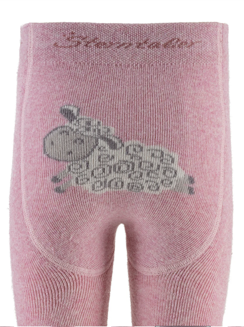 Sterntaler Krabbelstrumpfhose Schaf aus Baumwoll-Mischgewebe in Rosa - Schaf