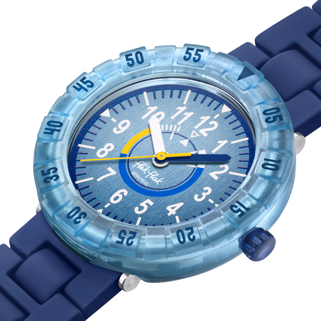 Flik Flak Kinderuhr - BLUE BRICK 