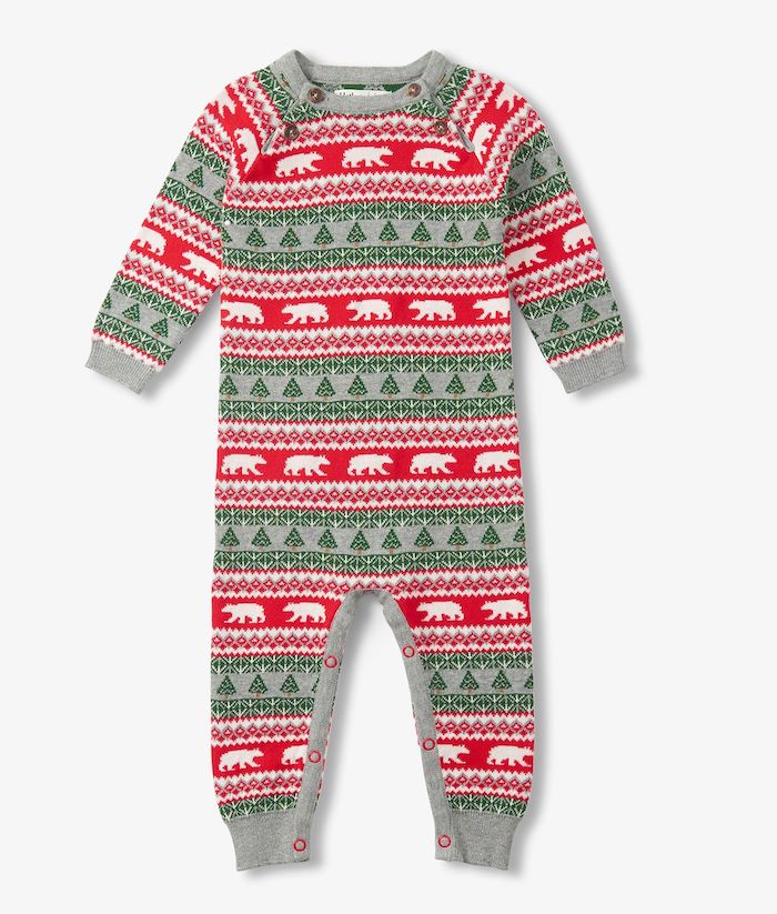 Hatley Baby Eisbären Fair Isle Strick Overall Norweger Strampler - SALE