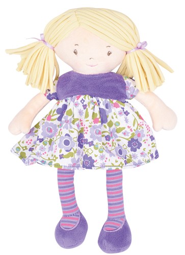 8505169-S_b Tikiri Bonikka Puppe Li'l Peggy mit Kleid in lila - 25 cm