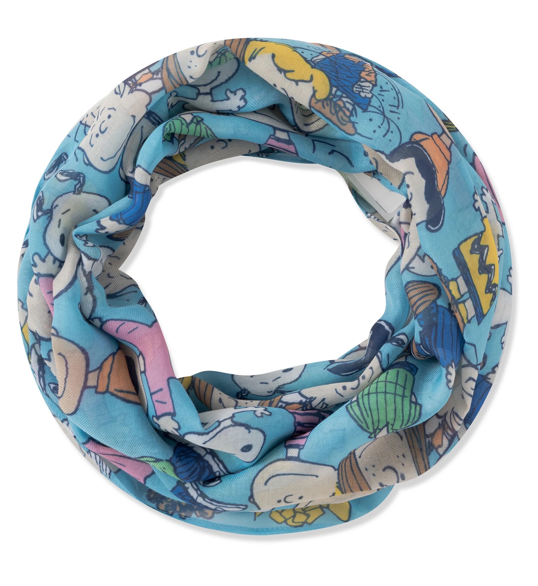 Codello Peanuts Loop Schal in Blau - Peanuts Charakter
