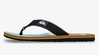 Quiksilver Molokai Layback Flip Flop Sandalen für Männer - Tobacco Brown Tijuana Streifen
