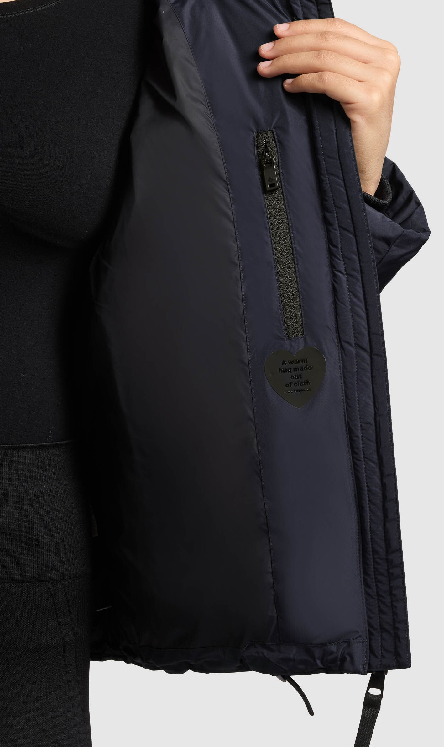 Khujo Damen Steppjacke Audrey Blue Nights mit Handschuhen