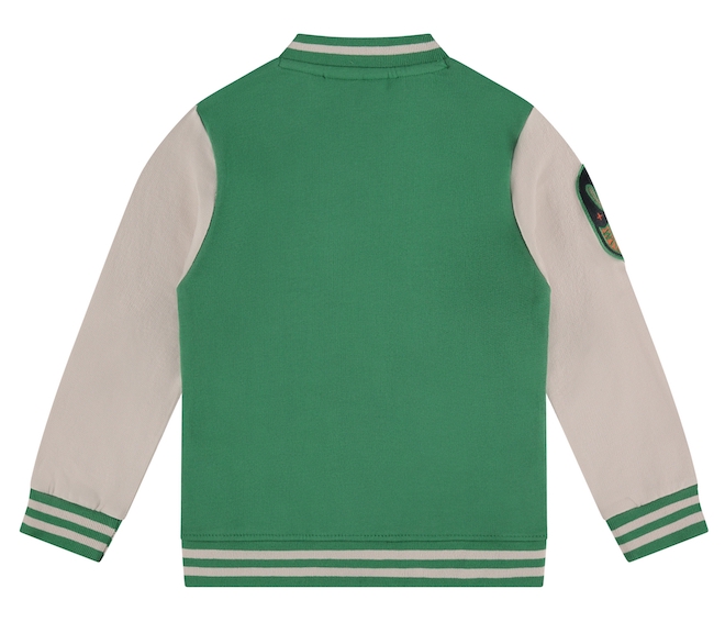 Babyface Stains & Stories College Jacke in Grün & Weiß