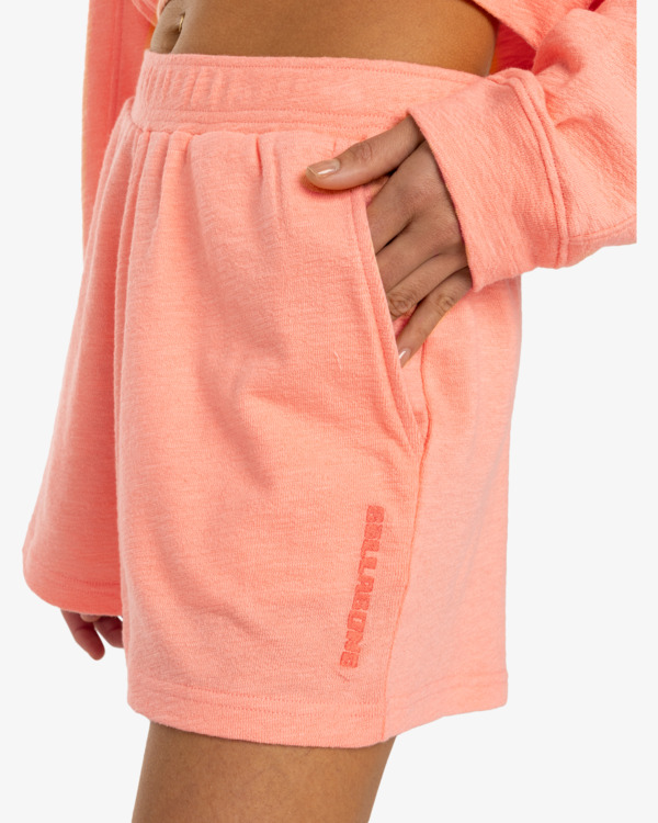Billabong Sunny Frottee Shorts mit elastischem Bund - Peach Tart - SALE Billabong Sunny Frottee Shorts mit elastischem Bund - Peach Tart - SALE