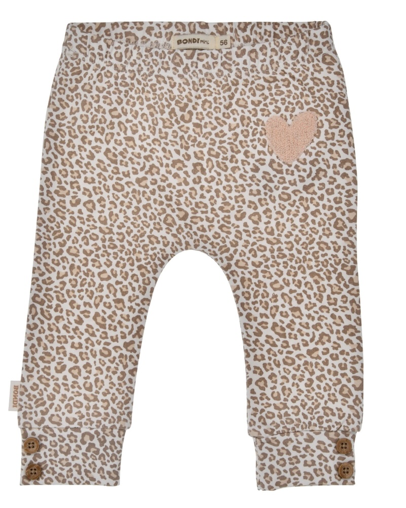 Bondi Baby Leoprint Baumwolle Legging Babyhose