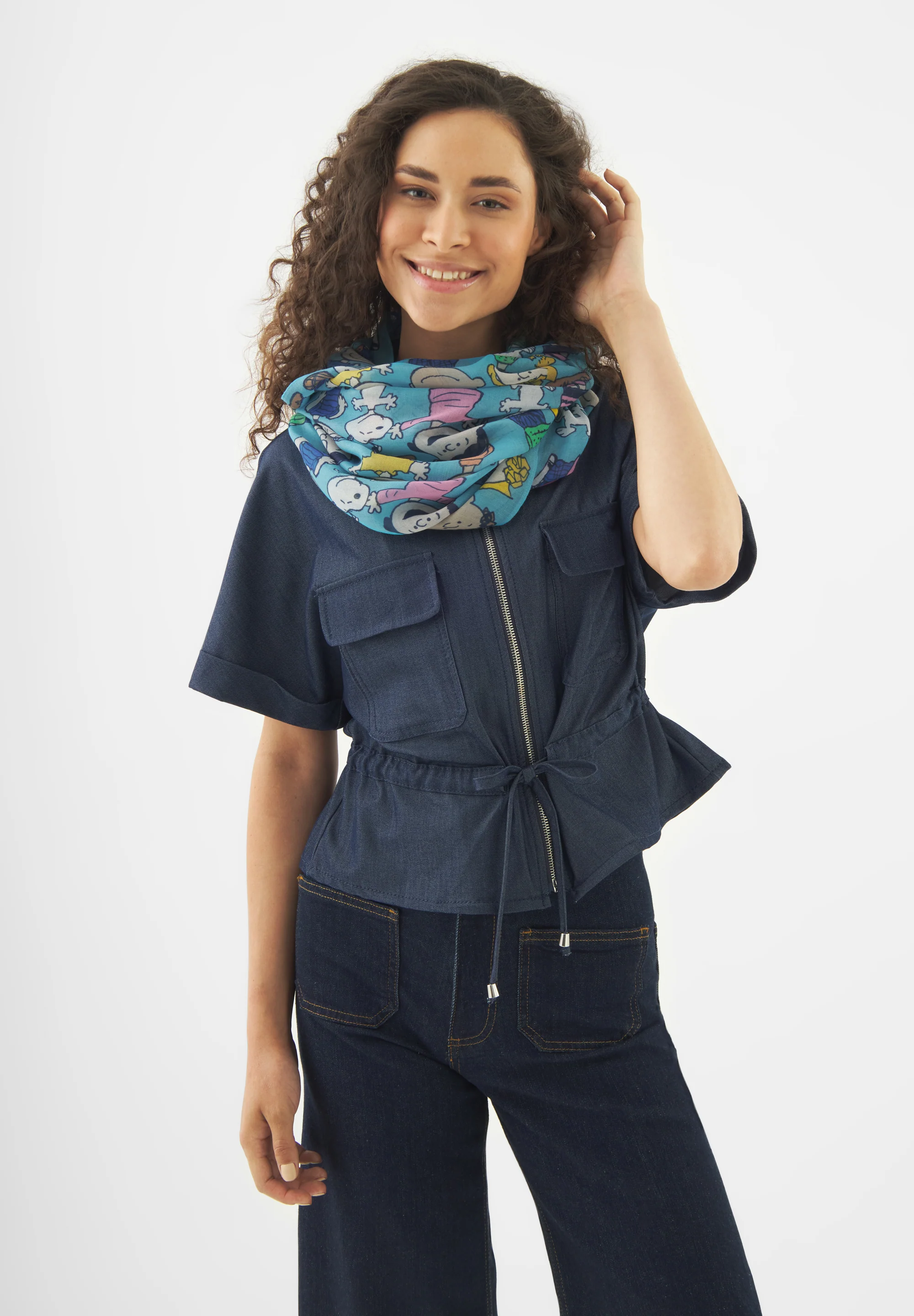 Codello Peanuts Loop Schal in Blau - Peanuts Charakter Codello Peanuts Loop Schal in Blau - Peanuts Charakter