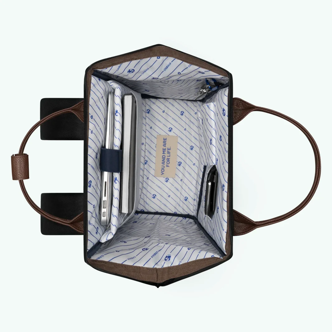 Cabaia ADVENTURER Rucksack Large MANAGUA - in Schwarz & Braun