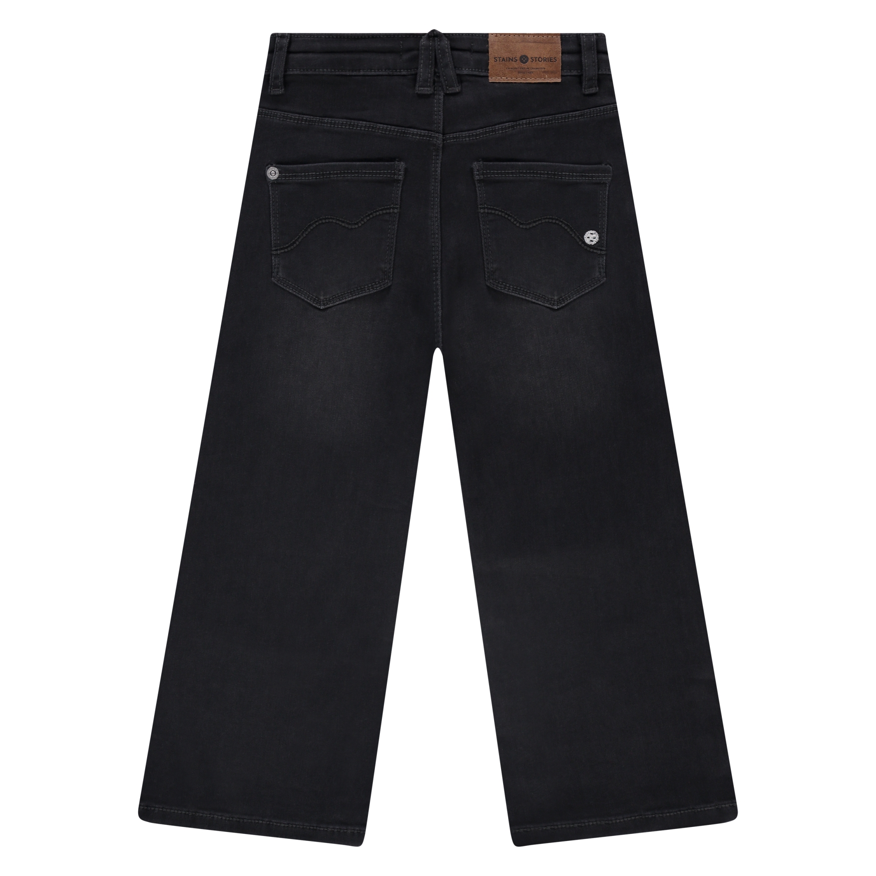 Babyface Stains & Stories Mädchen Wide Leg Jeans in Schwarz Babyface Stains & Stories Mädchen Wide Leg Jeans in Schwarz