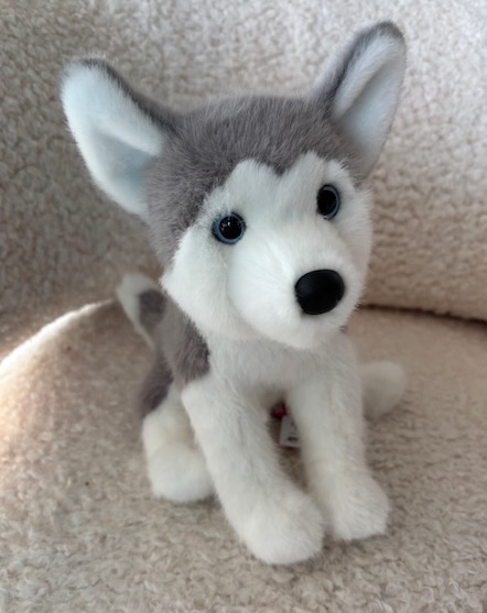 Douglas Toys Husky Flurrie Kuscheltier Hund 27 cm – Grau-Weißer Plüschhund