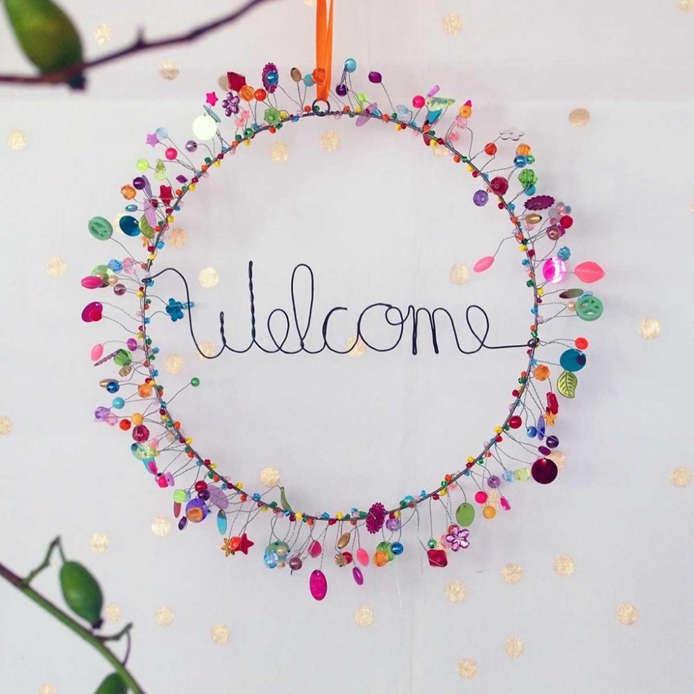 Noi Dekoration Funkel Willkommen Kranz - Welcome