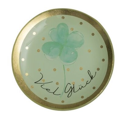 GIFTcompany Glasteller Small Rund - Viel Glück