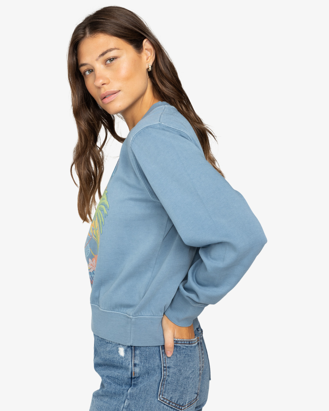 Billabong From Paradise Pullover für Frauen - Blue Shadow/Blau Billabong From Paradise Pullover für Frauen - Blue Shadow/Blau