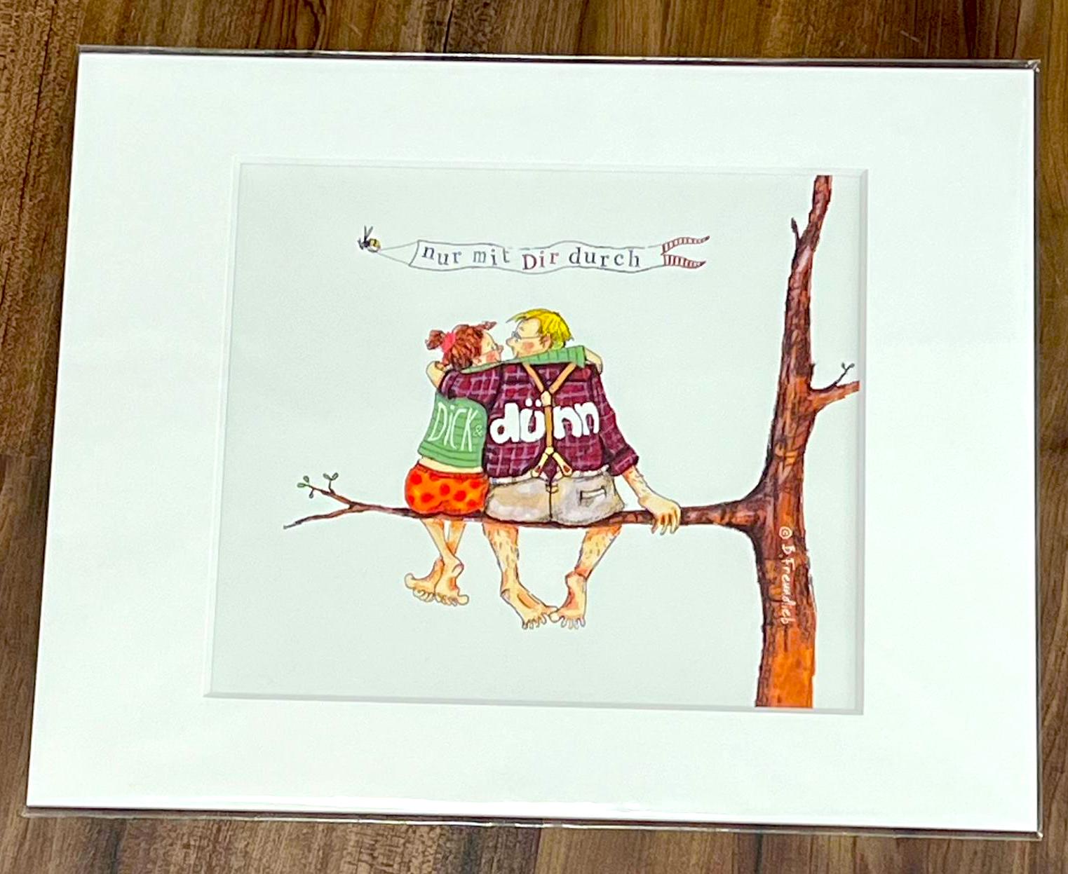 Sweet Design Kunstwerk mit Passepartout - nur mit DIR durch DICK & DÜNN 