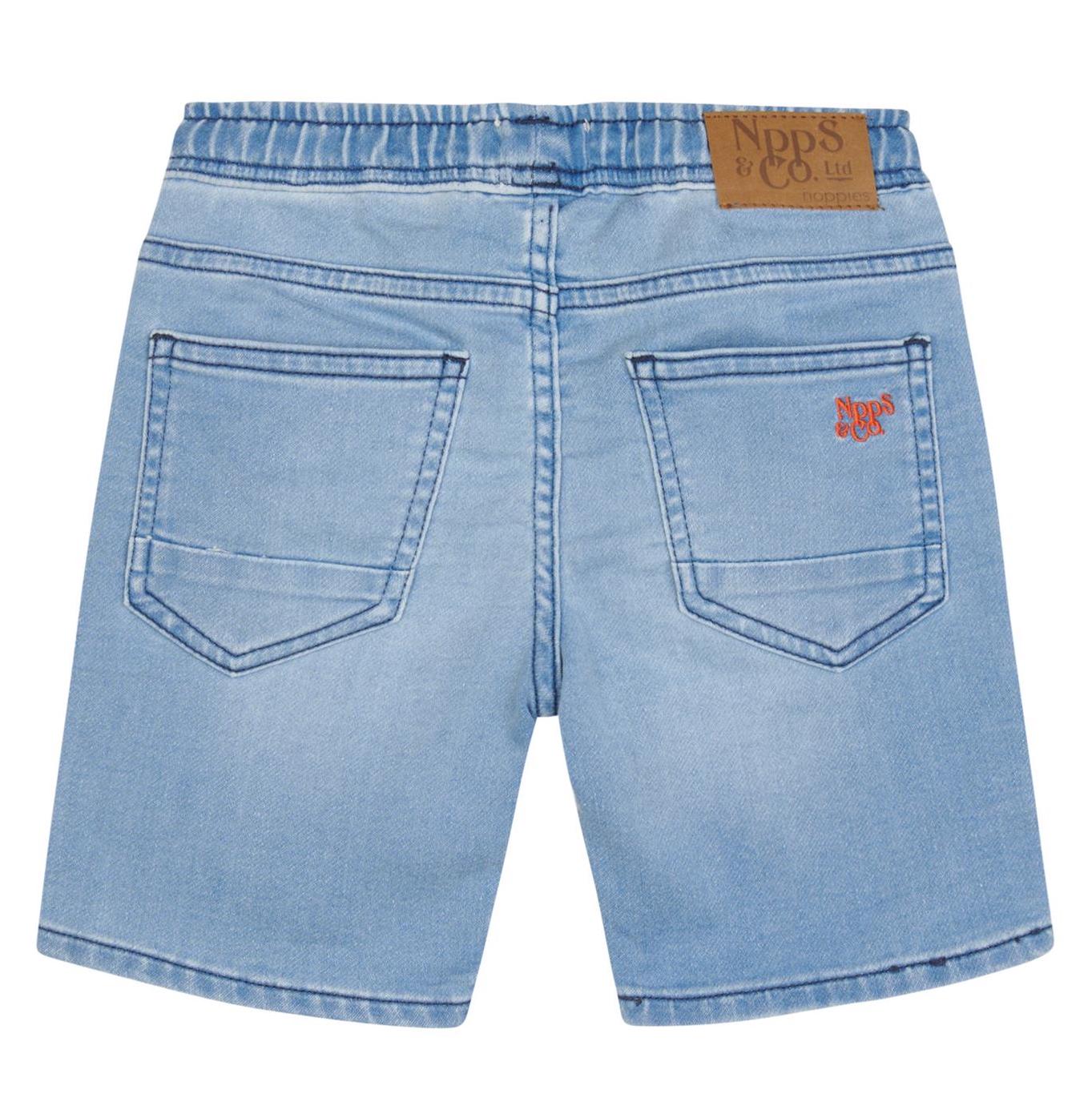 Noppies Laurens Jog Jeans Short Washed Blue Denim mit Kordelzug Noppies Laurens Jog Jeans Short Washed Blue Denim mit Kordelzug