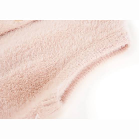 Someone OFELIA flauschige Weste - Rosa Someone OFELIA flauschige Weste - Rosa