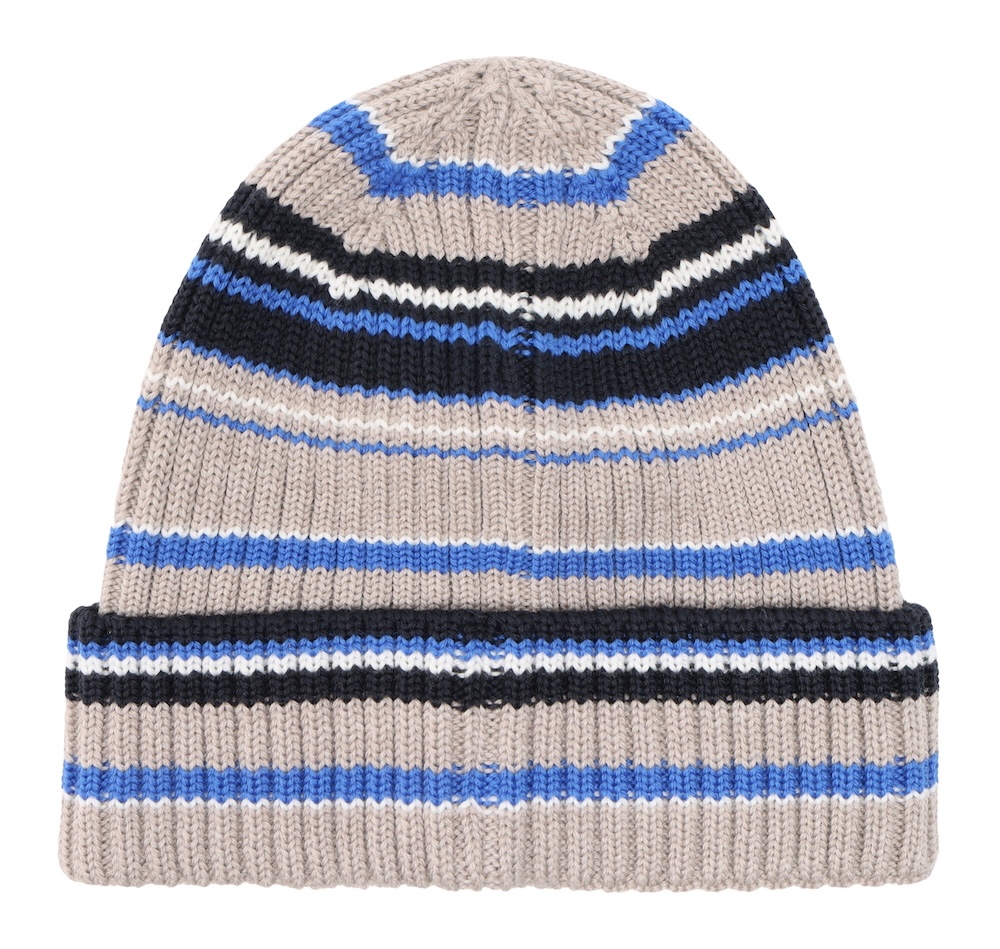 HUTTELiHUT Wollmütze Beanie aus Wolle Dazzling Blau Gestreift HUTTELiHUT Wollmütze Beanie aus Wolle Dazzling Blau Gestreift