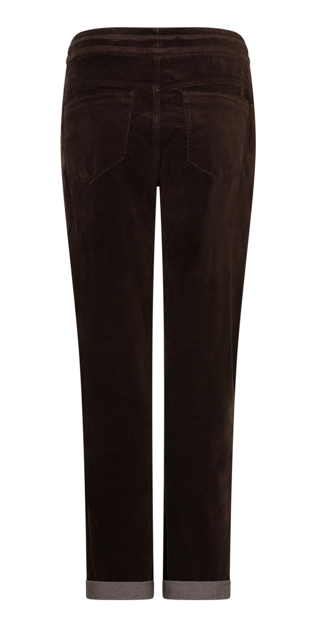 Red Button Stella Velvet Velours Hose in Espresso Braun