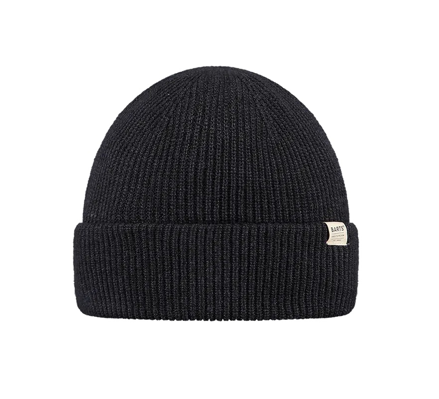 Barts Stonel Herrenmütze Feinstrick Charcoal Grau- One Size 