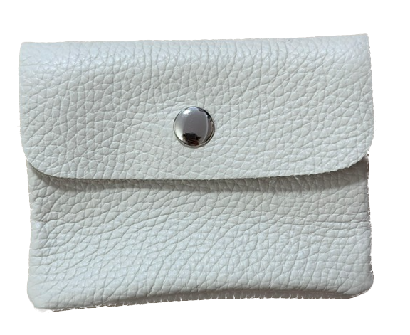 Soft Leder Geldbeutel - Creme Weiß - Klein Soft Leder Geldbeutel - Creme Weiß - Klein