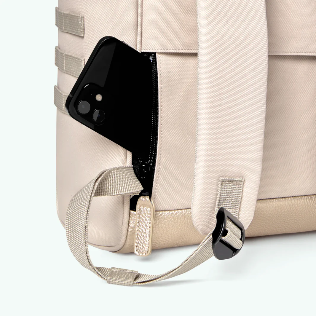 Cabaia ADVENTURER Rucksack Large ALGIERS - Creme & Gold Glam Cabaia ADVENTURER Rucksack Large ALGIERS - Creme & Gold Glam