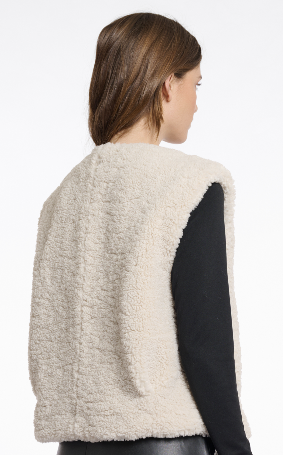 Rino & Pelle Frencie Damen Teddy Weste in Creme