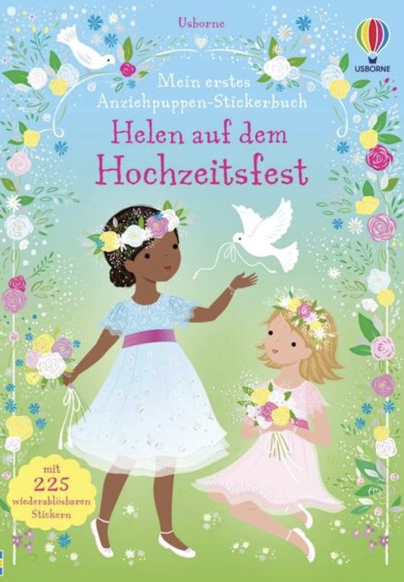 Usborne Mein erstes Anziehpuppen-Stickerbuch - Helen auf dem Hochzeitsfest