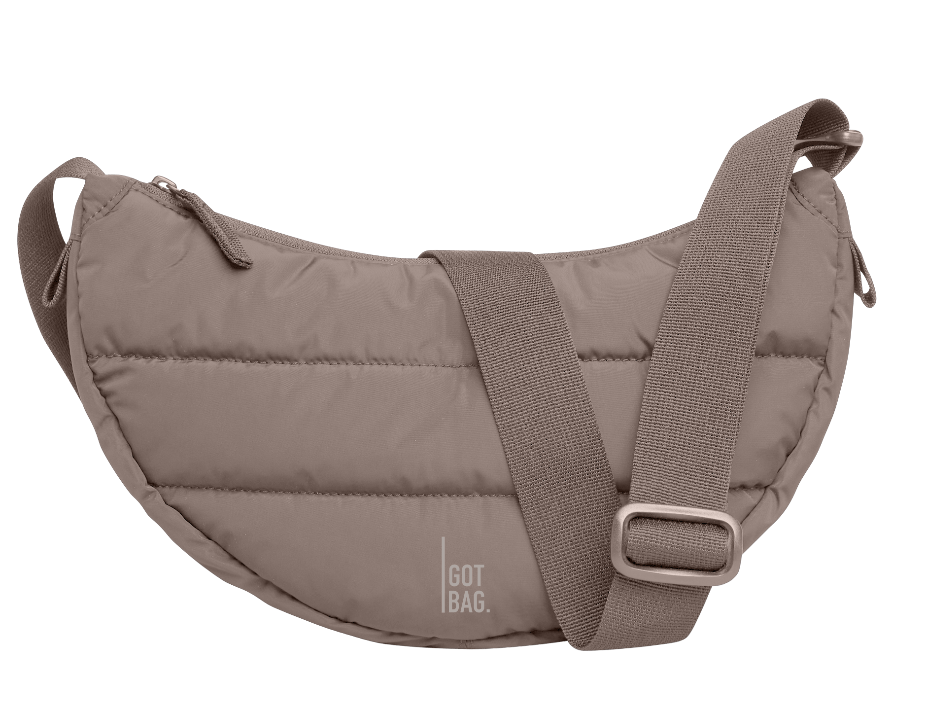 GOT BAG Puffer Moon Bag Crossbody Tasche Monochrome Oyster - Taupe