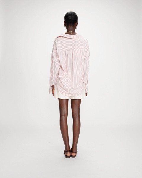 Grace & Mila Gestreiftes Oversized-Hemd - Pivoine Vipera