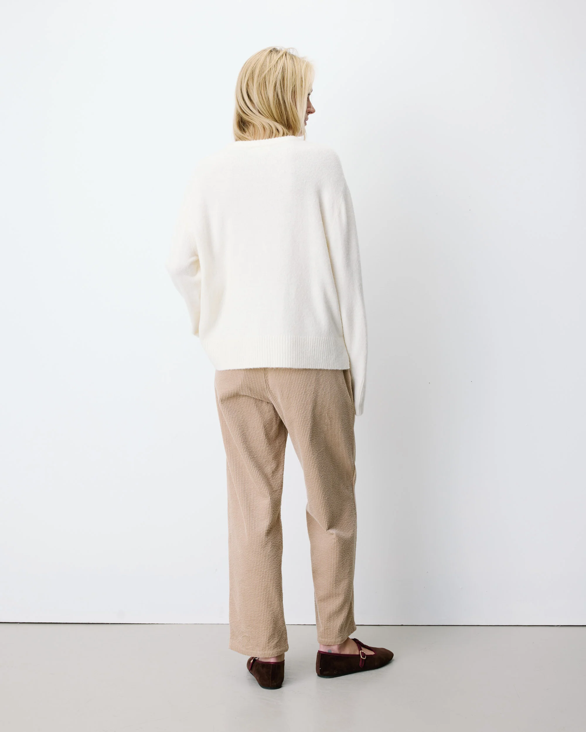 Grace & Mila Aubin Strickpulli in Creme mit Rot - love Grace & Mila Aubin Strickpulli in Creme mit Rot - love