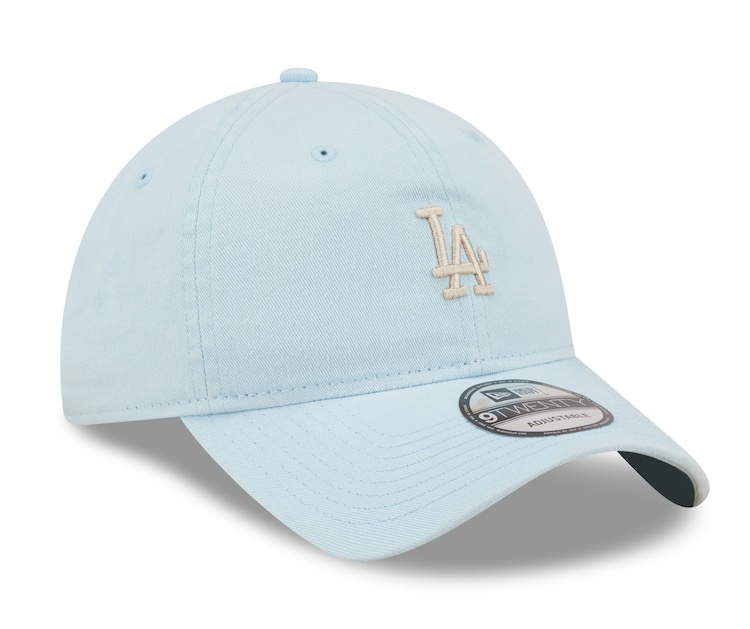 New Era Mini Logo LA Dodgers League Essential 9TWENTY Cap - Hellblau mit weiß