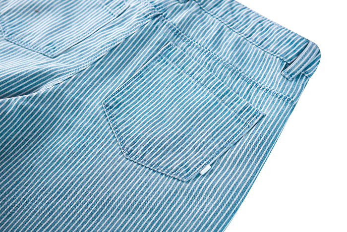 Someone Awesome Wide Leg Baumwolle Viskose Jeans Blau Gestreift Someone Awesome Wide Leg Baumwolle Viskose Jeans Blau Gestreift