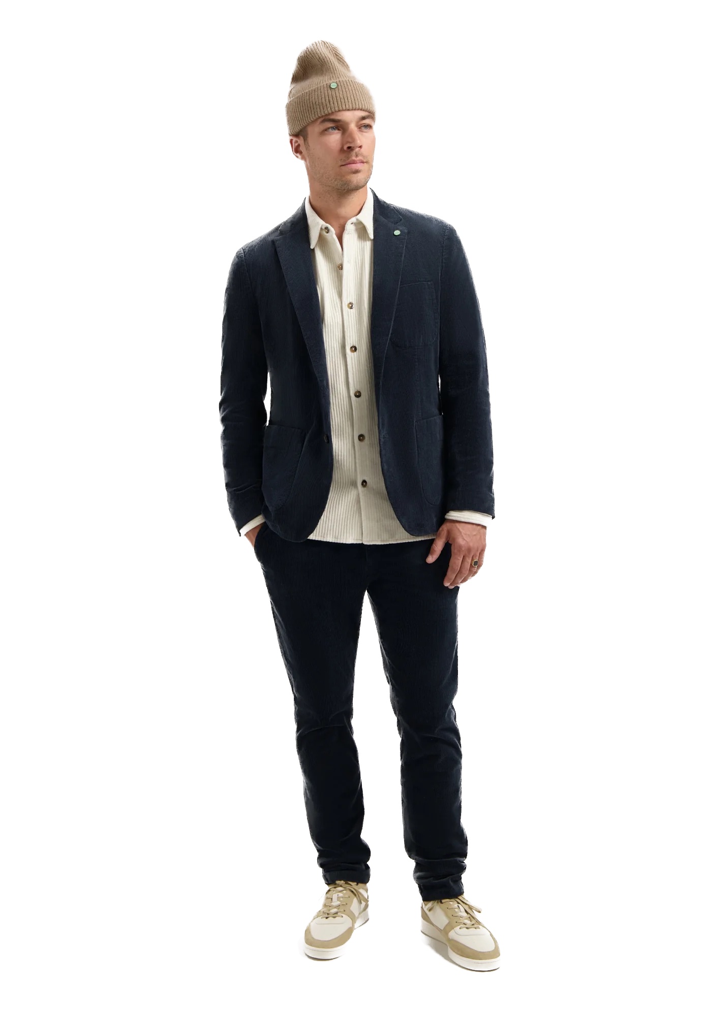 DSTREZZED Blazer Rusty in Ribcord - Collegiate Blue/Dunkelblau - SALE