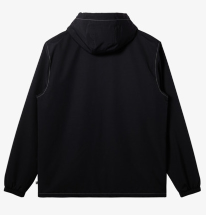 Quiksilver Rain Cloud Coach Jacke mit Kapuze für Herren - Schwarz - SALE Quiksilver Rain Cloud Coach Jacke mit Kapuze für Herren - Schwarz - SALE