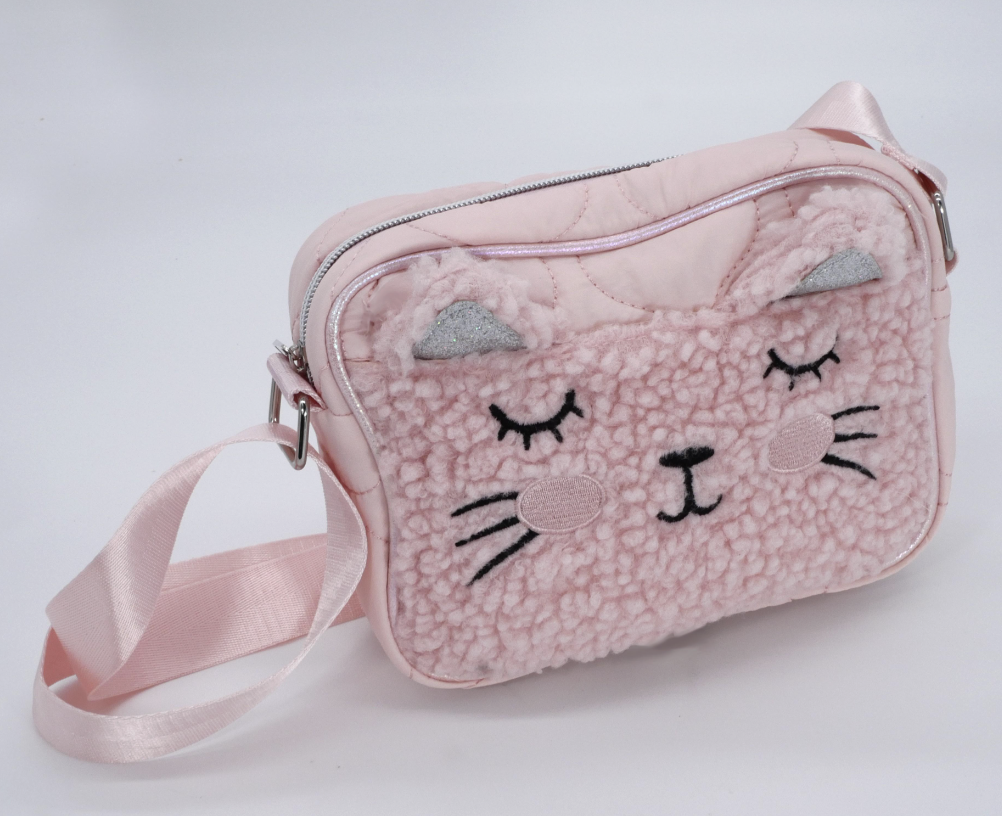 KisMe Tasche Katze Plüsch - Rosa KisMe Tasche Katze Plüsch - Rosa
