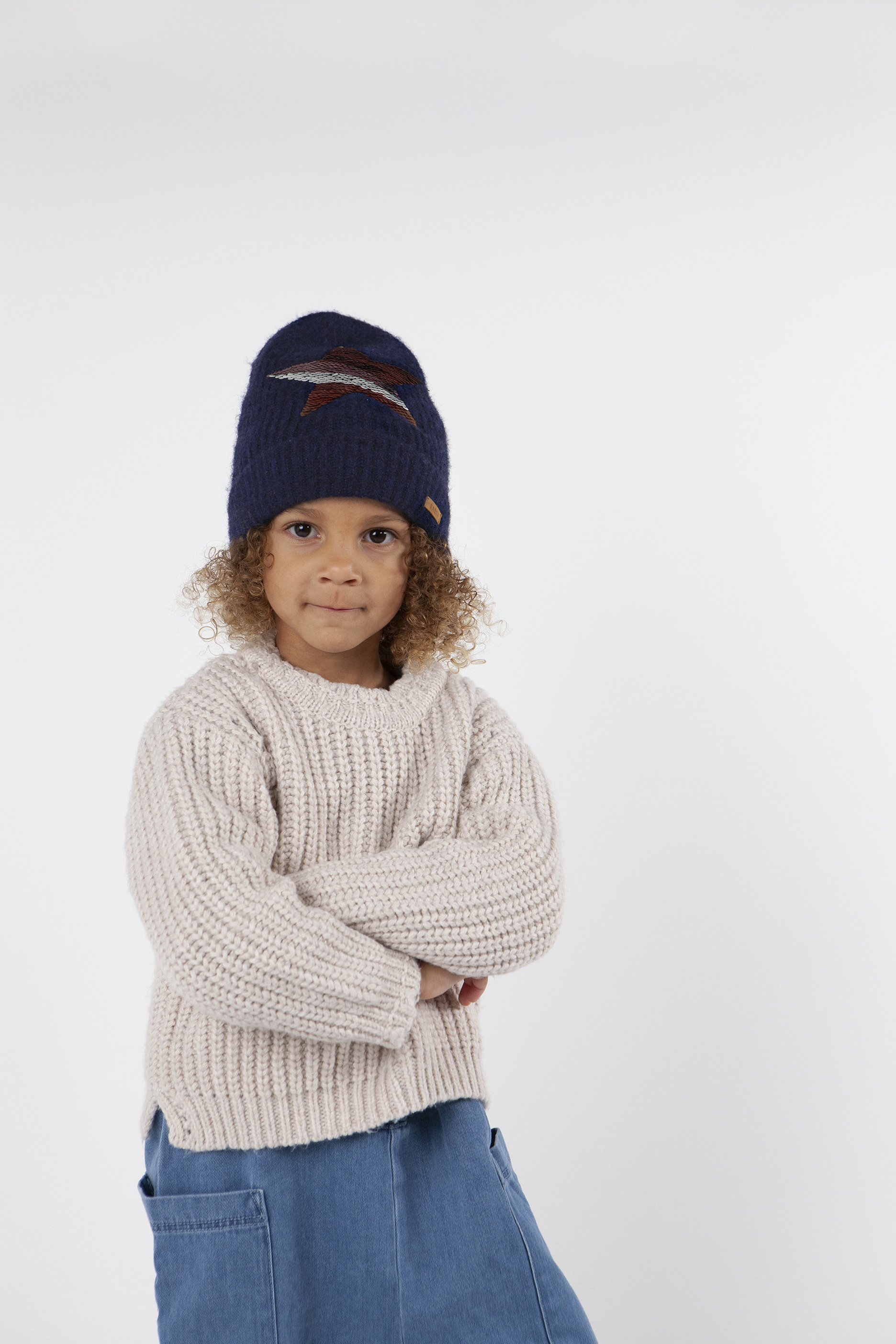 6162_Spaerkle-Beanie_03_AMF1 Barts Spaerkle Beanie mit Wendepailletten Stern auf Navy - SALE